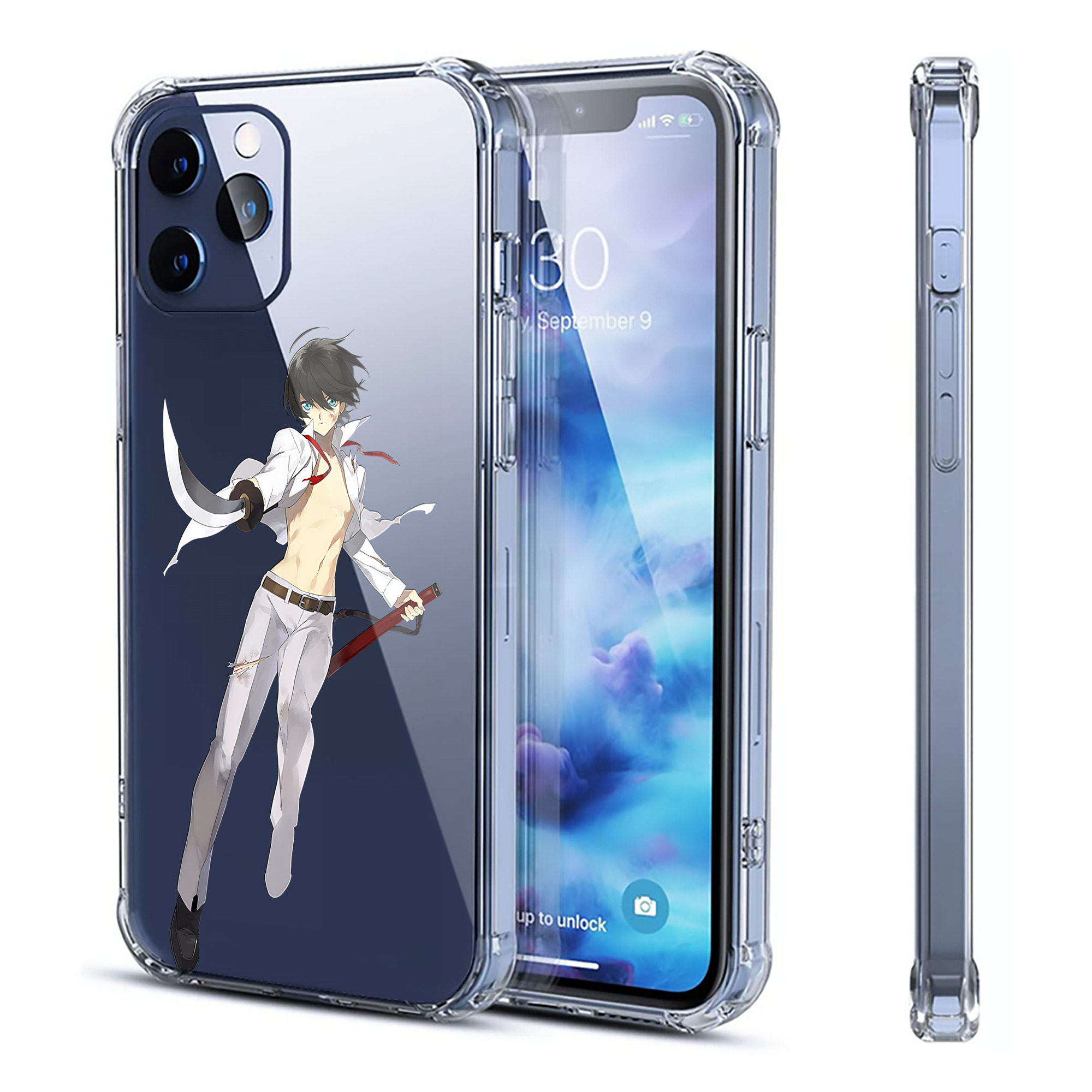 （画像用） 刀剣乱舞 Touken Ranbu 【iPhone 12シリーズ対応】透明スマホケース（クリアソフトケース）